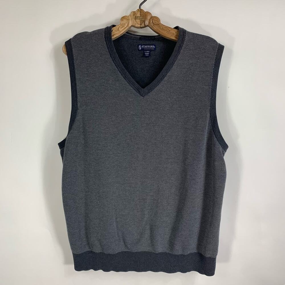 Vintage Cotton XL Grey Sweater Vest